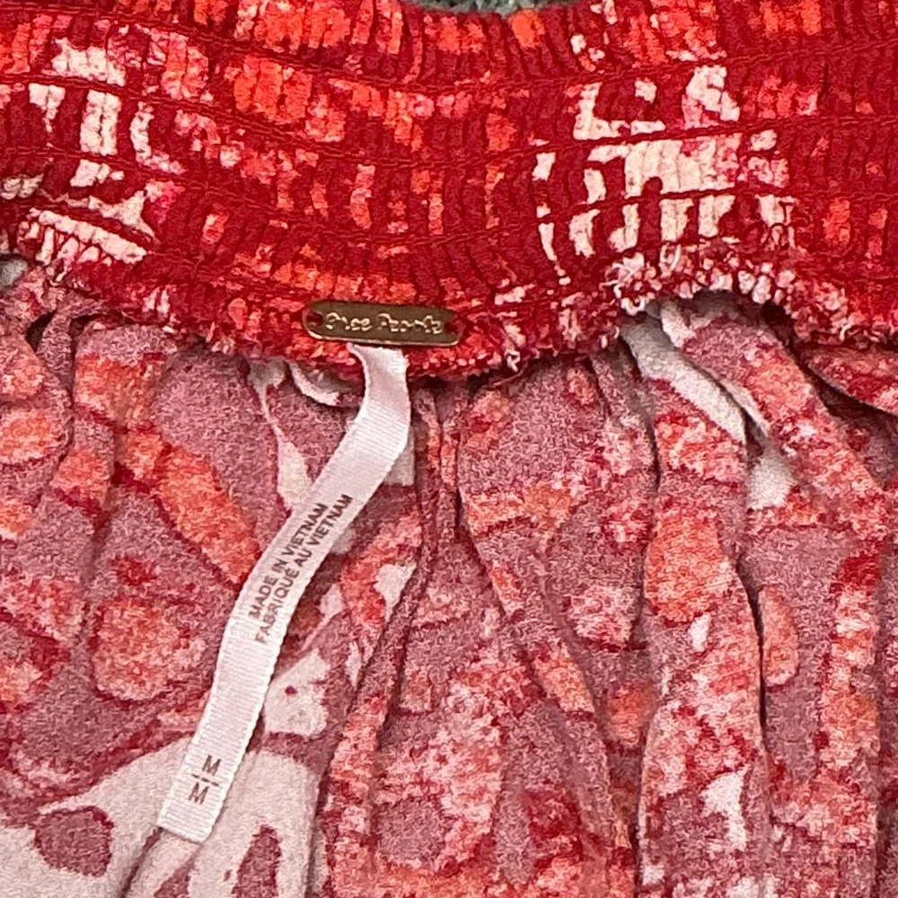 Free People - EC - Red and White Backless Boho Dress - Picture 2 of 3